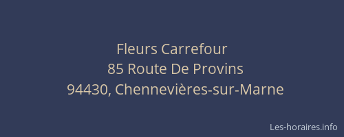 Fleurs Carrefour