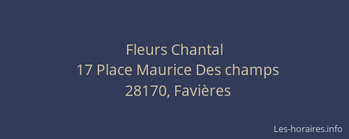 Fleurs Chantal