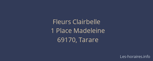 Fleurs Clairbelle