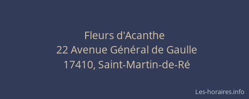 Fleurs d'Acanthe