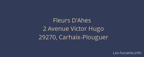 Fleurs D'Ahes