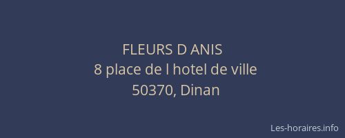 FLEURS D ANIS