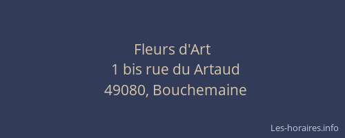 Fleurs d'Art
