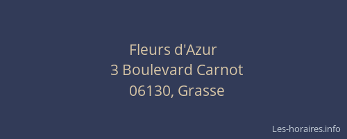 Fleurs d'Azur