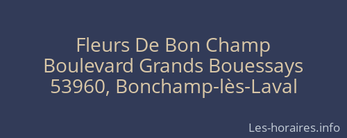 Fleurs De Bon Champ
