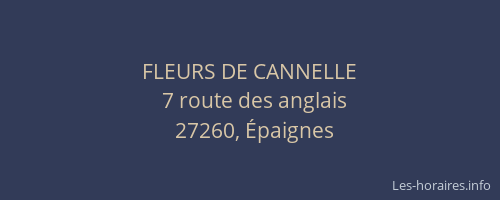 FLEURS DE CANNELLE