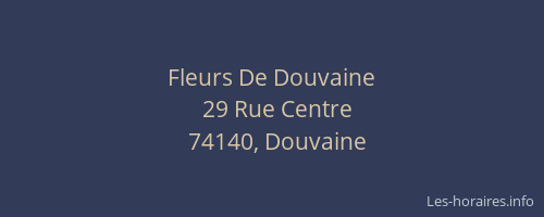 Fleurs De Douvaine