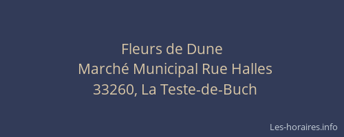 Fleurs de Dune