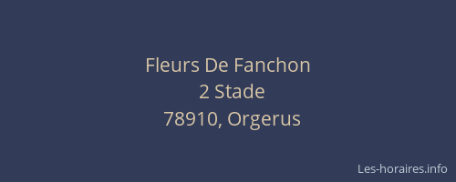 Fleurs De Fanchon