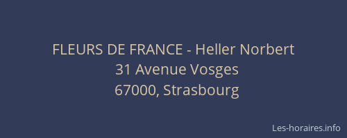 FLEURS DE FRANCE - Heller Norbert