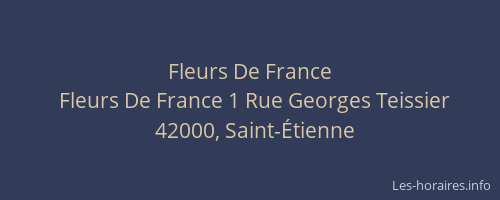 Fleurs De France