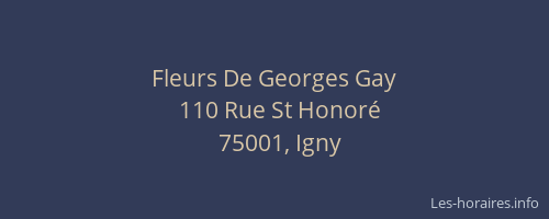 Fleurs De Georges Gay