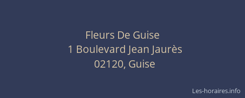 Fleurs De Guise