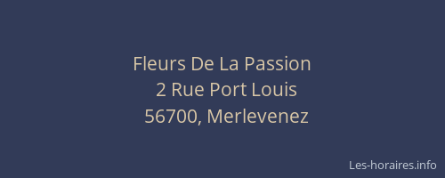 Fleurs De La Passion