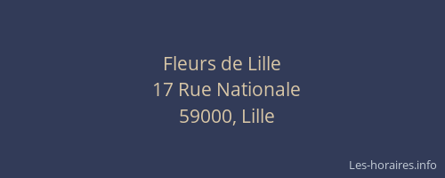 Fleurs de Lille