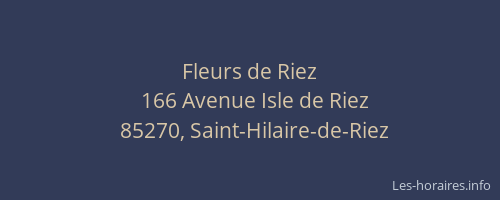 Fleurs de Riez