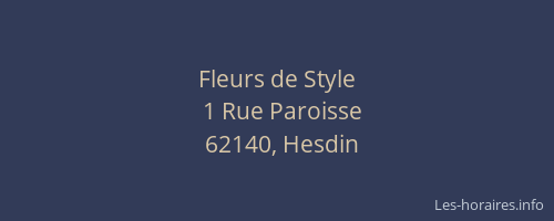 Fleurs de Style