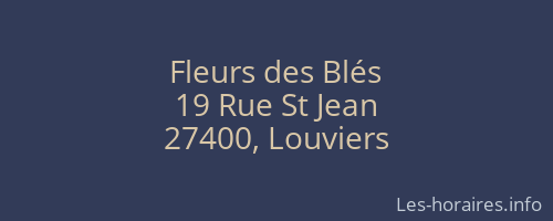 Fleurs des Blés