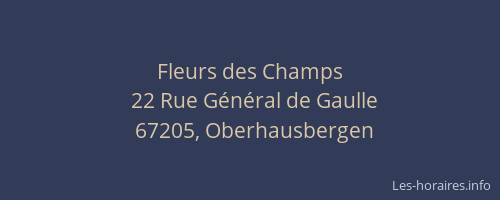 Fleurs des Champs
