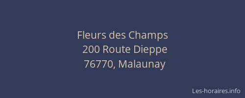 Fleurs des Champs