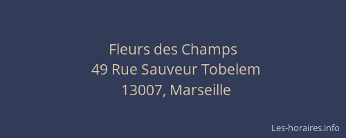 Fleurs des Champs