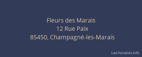 Fleurs des Marais