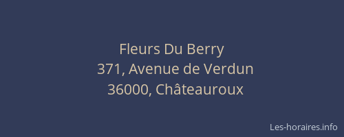 Fleurs Du Berry