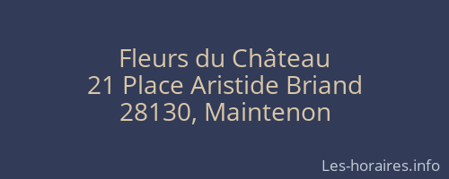 Fleurs du Château