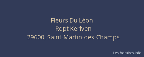 Fleurs Du Léon
