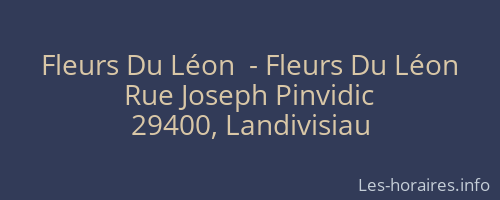 Fleurs Du Léon  - Fleurs Du Léon