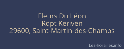 Fleurs Du Léon