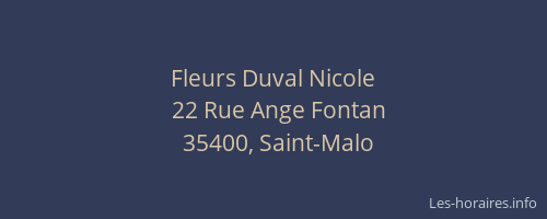 Fleurs Duval Nicole