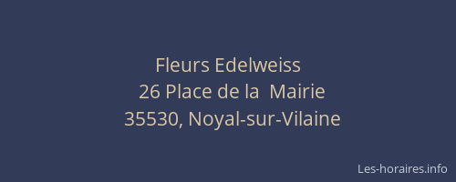 Fleurs Edelweiss
