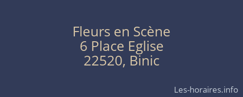 Fleurs en Scène