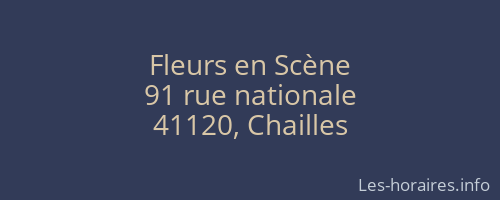 Fleurs en Scène