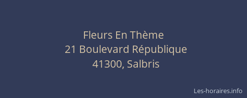 Fleurs En Th&egrave;me