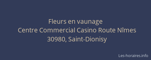 Fleurs en vaunage
