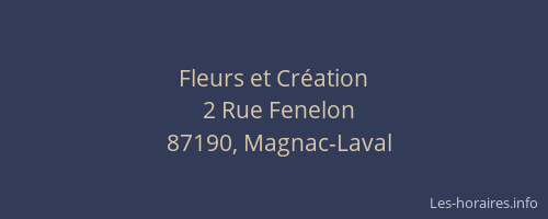 Fleurs et Cr&eacute;ation