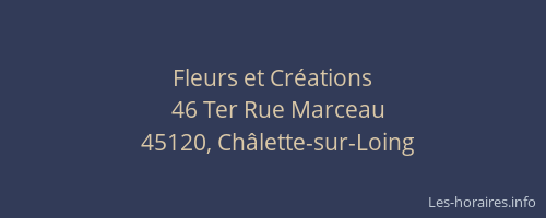 Fleurs et Cr&eacute;ations
