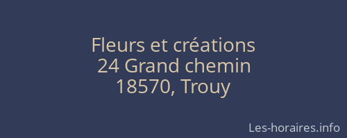 Fleurs et créations
