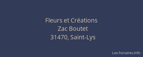 Fleurs et Créations