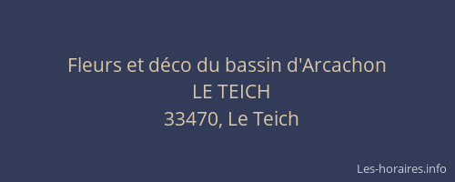 Fleurs et d&eacute;co du bassin d'Arcachon