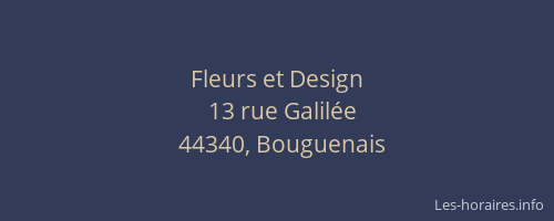 Fleurs et Design