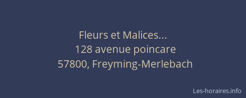 Fleurs et Malices...