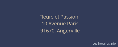 Fleurs et Passion