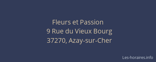 Fleurs et Passion