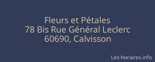 Fleurs et Pétales