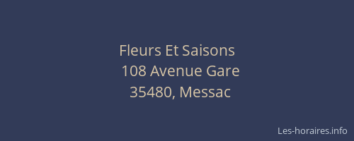 Fleurs Et Saisons