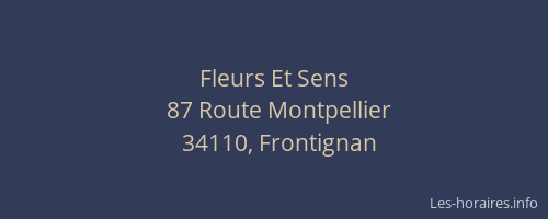 Fleurs Et Sens