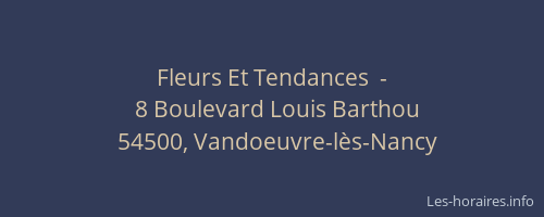 Fleurs Et Tendances  -